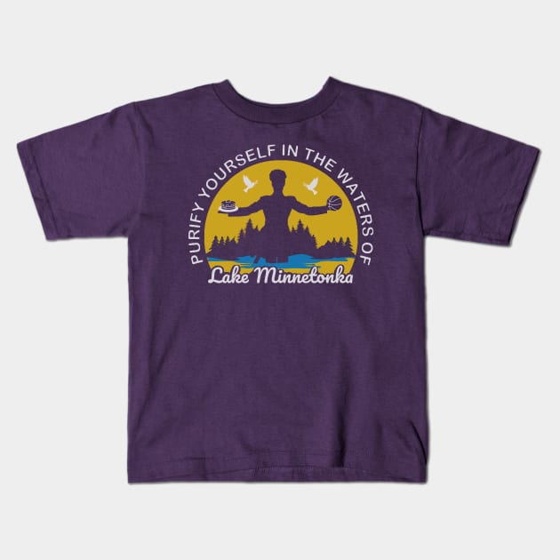 Purify Yourself In The Waters Of Lake Minnetonka Kids T-Shirt by Bigfinz